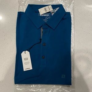 NWT Express Stretch Moisture Wicking Polo, Size S